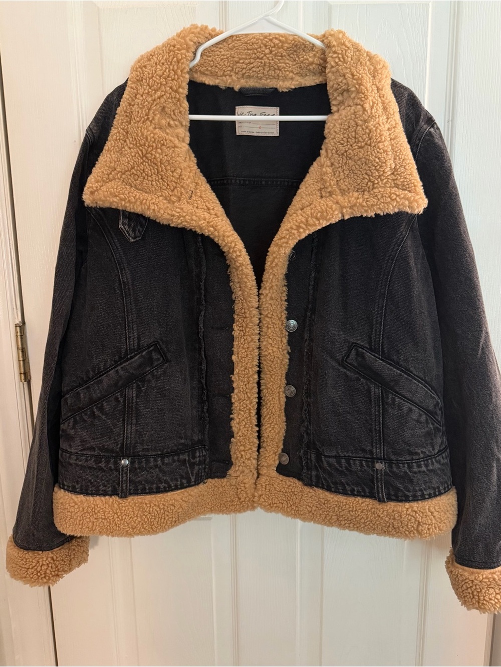 We The Free by Free People "Rylee" Cozy Moto Jacket